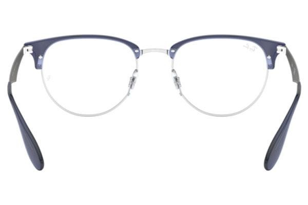 Okulary korekcyjne Ray-Ban RX6396 3084 Browline Srebrne