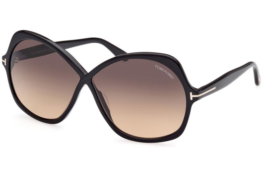 Napszemüvegek Tom Ford FT1013 01B Cat Eye Fekete