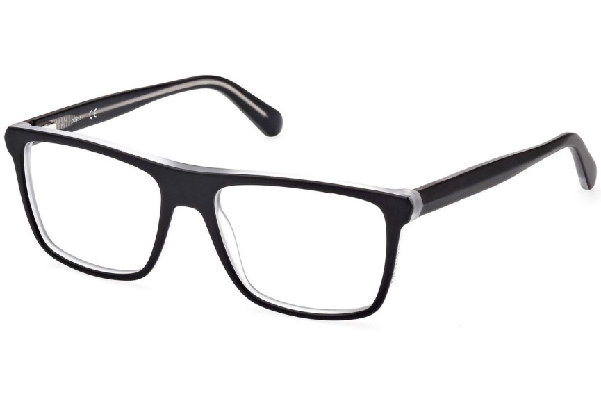 Okulary korekcyjne Guess GU50071 002 Prostokątne Czarne