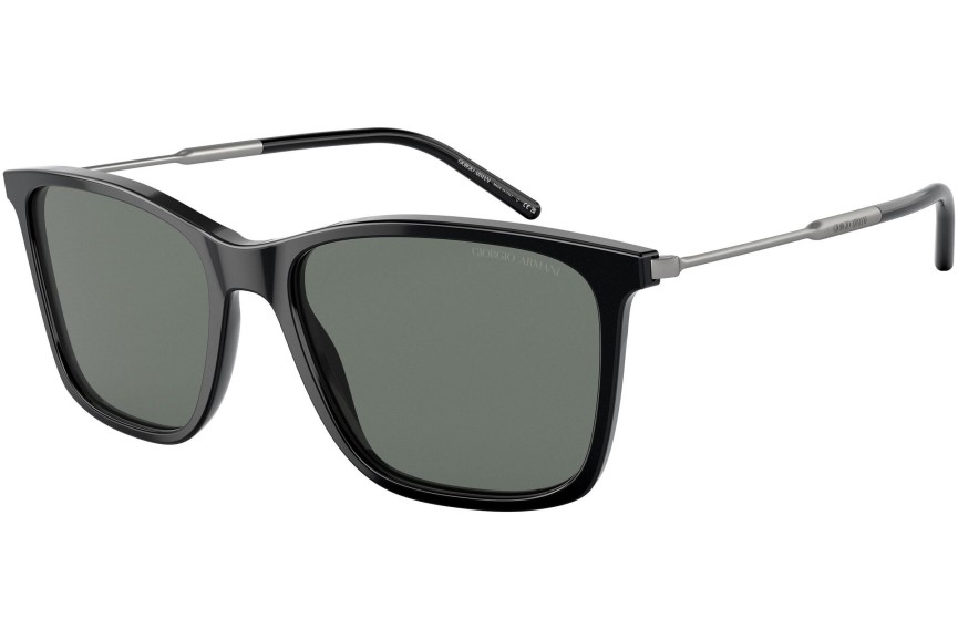 Okulary przeciwsłoneczne Giorgio Armani AR8176 501787 Kwadratowe Czarne
