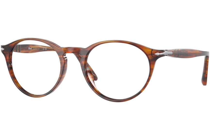 Okulary korekcyjne Persol PO3092V 9066 Okrągłe Brązowe