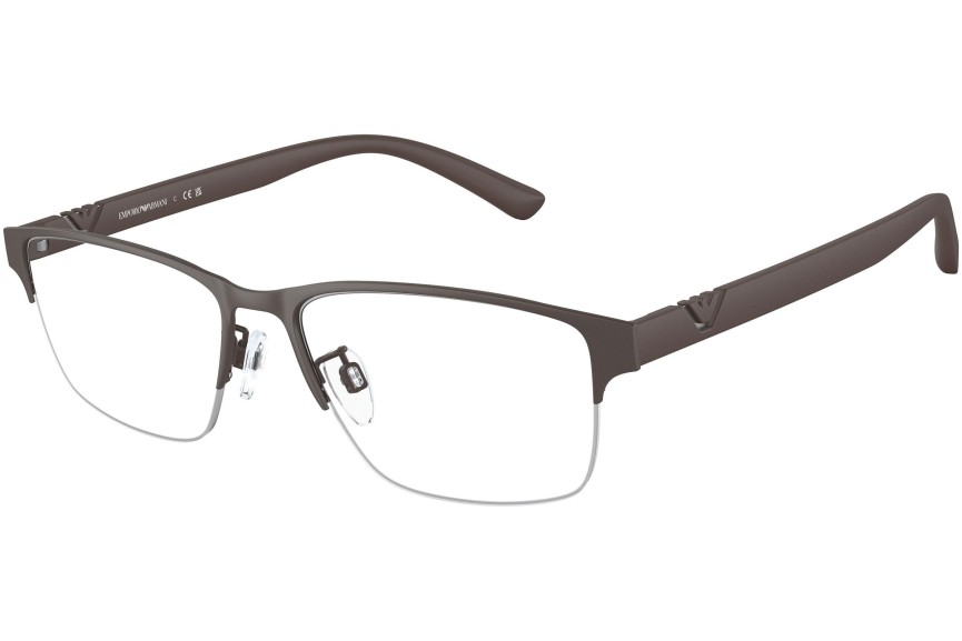 Okulary korekcyjne Emporio Armani EA1138 3020 Prostokątne Brązowe