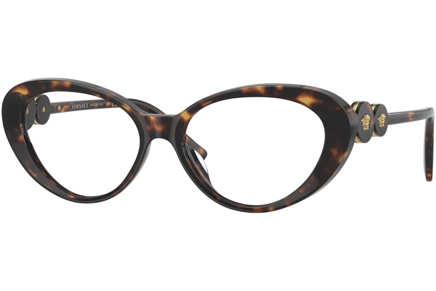 Okulary korekcyjne Versace VE3331U 108 Kocie oczy Havana