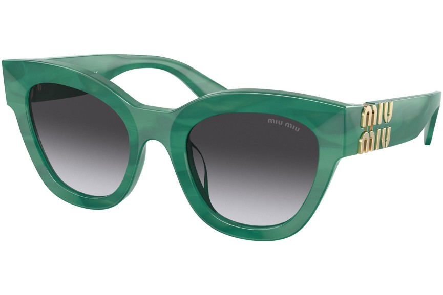 Okulary przeciwsłoneczne Miu Miu MU01YS 15H09S Kocie oczy Zielone