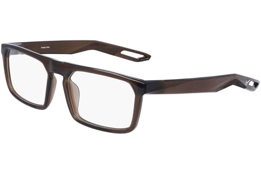 Okulary korekcyjne Nike 7306 090 Prostokątne Brązowe