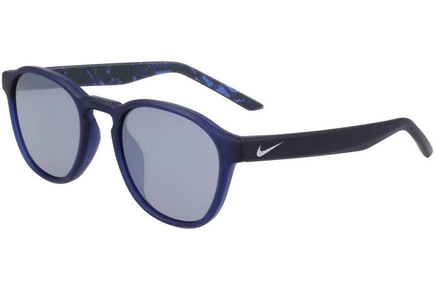 Okulary przeciwsłoneczne Nike Smash DZ7382 410 Okrągłe Niebieskie