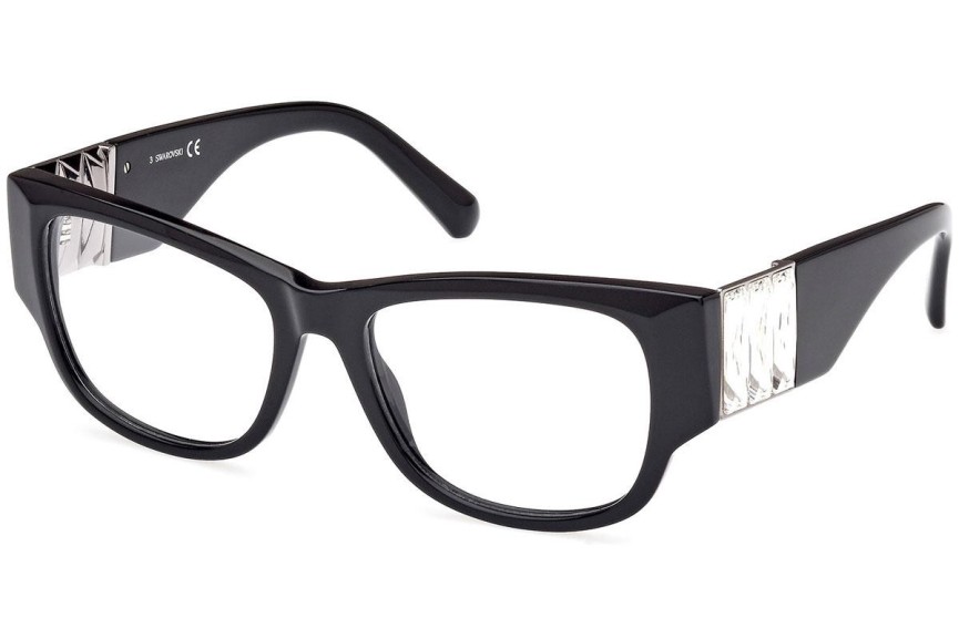 Okulary korekcyjne Swarovski SK5473 001 Prostokątne Czarne