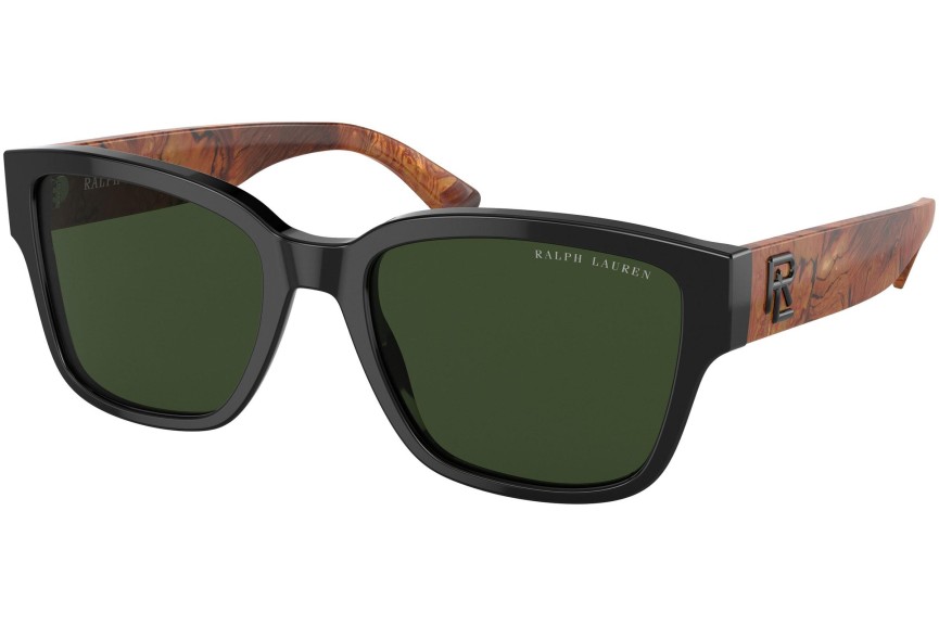Okulary przeciwsłoneczne Ralph Lauren The RL 50 RL8205 539871 Kwadratowe Czarne