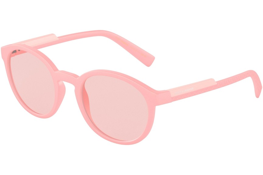 Okulary przeciwsłoneczne Dolce & Gabbana DG6180 3396P5 Okrągłe Różowe