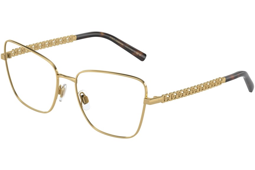 Okulary korekcyjne Dolce & Gabbana DG1346 02 Kocie oczy Złote