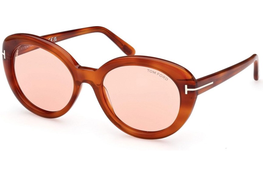 Okulary przeciwsłoneczne Tom Ford FT1009 53Y Owalne Havana