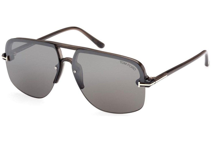 Okulary przeciwsłoneczne Tom Ford FT1003 51B Pilotki (Aviator) Brązowe