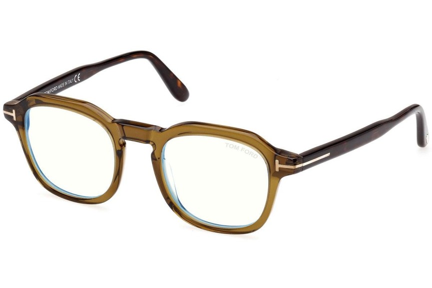 Okulary korekcyjne Tom Ford FT5836-B 098 Kwadratowe Brązowe