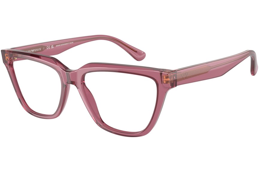 Okulary korekcyjne Emporio Armani EA3208 5544 Kocie oczy Różowe
