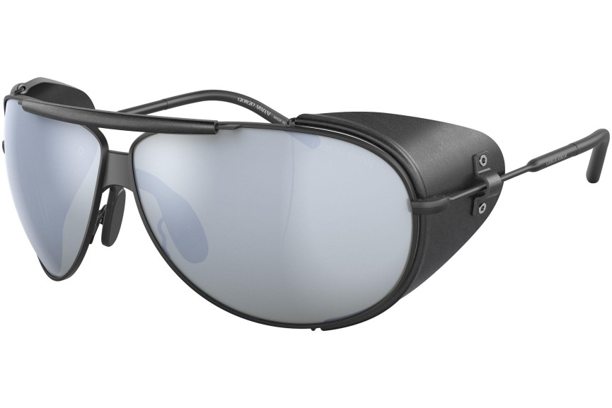 Okulary przeciwsłoneczne Giorgio Armani AR6139Q 300130 Pilotki (Aviator) Czarne