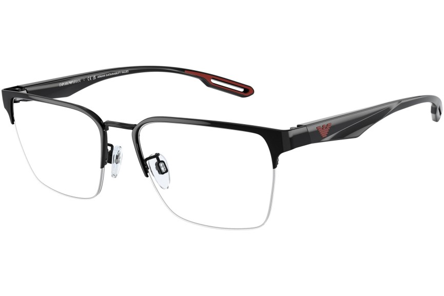 Okulary korekcyjne Emporio Armani EA1137 3014 Kwadratowe Czarne