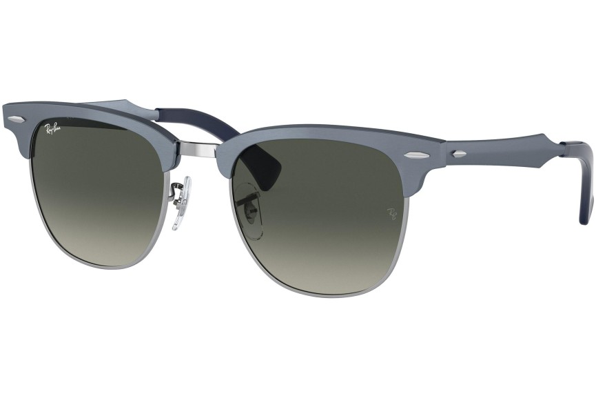 Okulary przeciwsłoneczne Ray-Ban Clubmaster Aluminum RB3507 924871 Browline Niebieskie