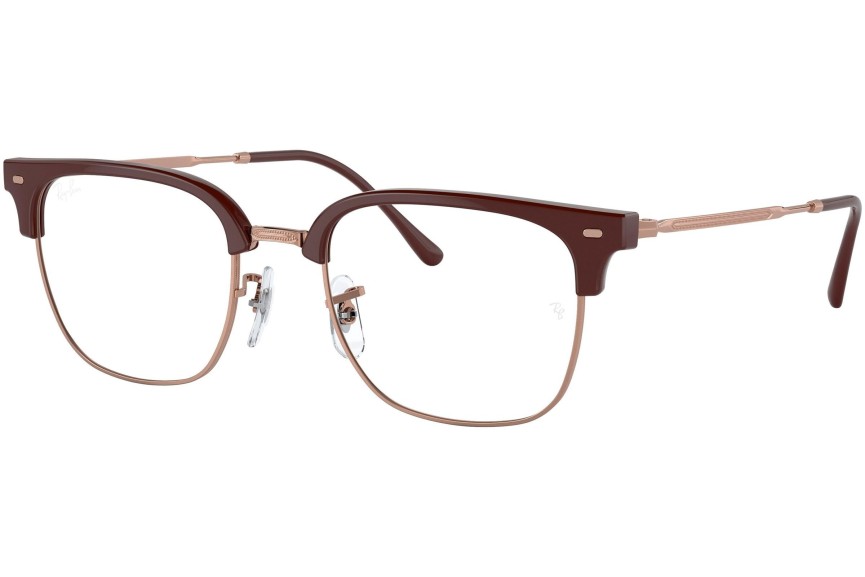 Okulary korekcyjne Ray-Ban New Clubmaster RX7216 8209 Browline Czerwone