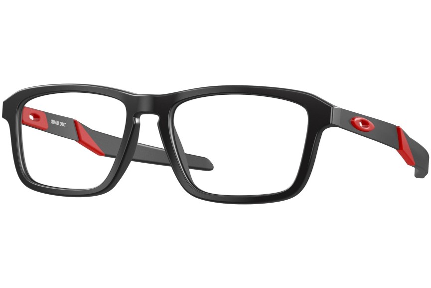 Okulary korekcyjne Oakley Quad Out OY8023-01 Prostokątne Czarne