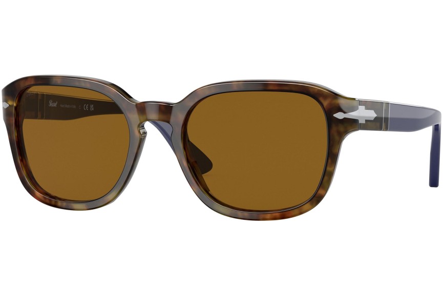Okulary przeciwsłoneczne Persol PO3305S 118433 Kwadratowe Havana