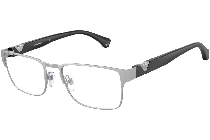 Okulary korekcyjne Emporio Armani EA1027 3045 Prostokątne Srebrne