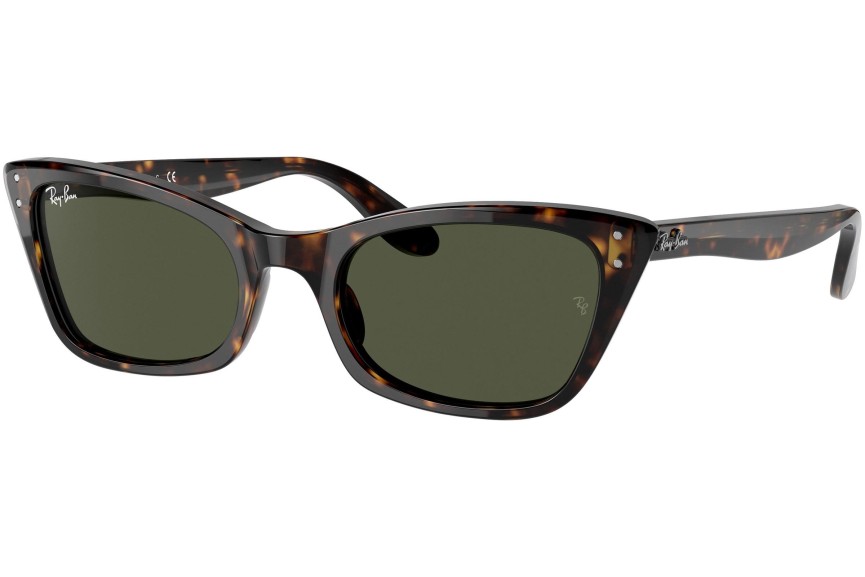 Okulary przeciwsłoneczne Ray-Ban Lady Burbank RB2299 902/31 Kocie oczy Havana