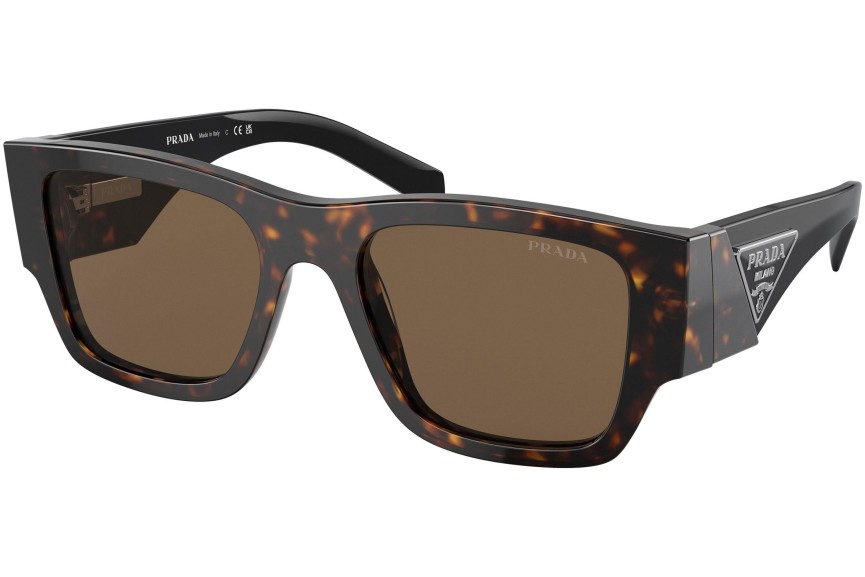 Okulary przeciwsłoneczne Prada PR10ZS 2AU06B Kwadratowe Havana