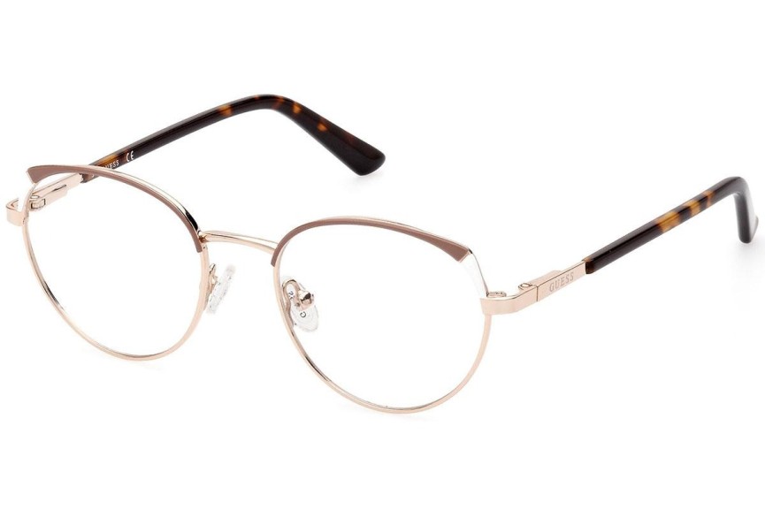 Okulary korekcyjne Guess GU8273 033 Okrągłe Złote