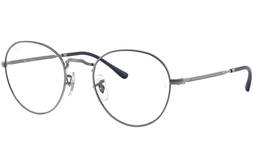 Okulary korekcyjne Ray-Ban David RX3582V 2502 Okrągłe Srebrne