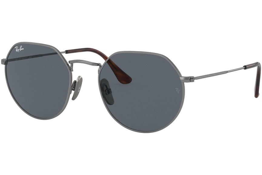 Okulary przeciwsłoneczne Ray-Ban Titanium Collection RB8165 9244R5 Okrągłe Srebrne