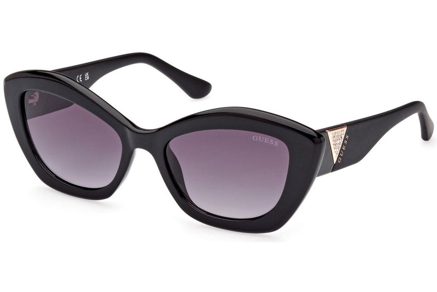 Okulary przeciwsłoneczne Guess GU7868 01B Kocie oczy Czarne