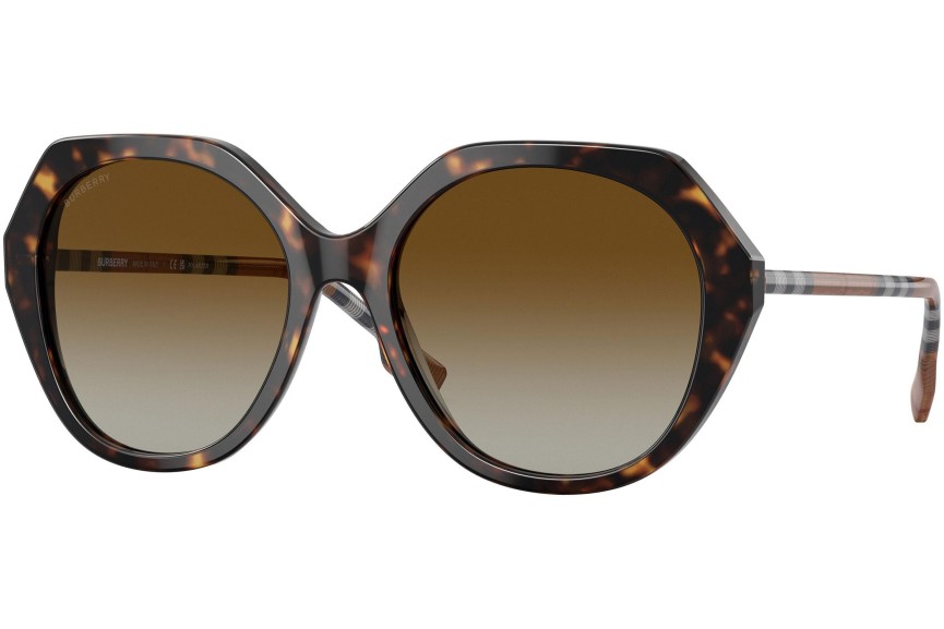 Okulary przeciwsłoneczne Burberry Vanessa BE4375 4017T5 Polarized Oversize Havana