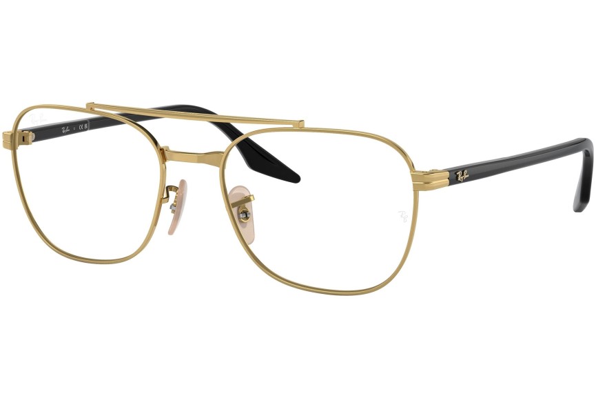 Okulary korekcyjne Ray-Ban RX6485 3122 Kwadratowe Złote