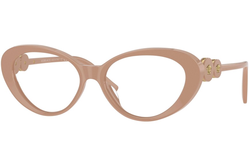 Okulary korekcyjne Versace VE3331U 5383 Kocie oczy Beżowe