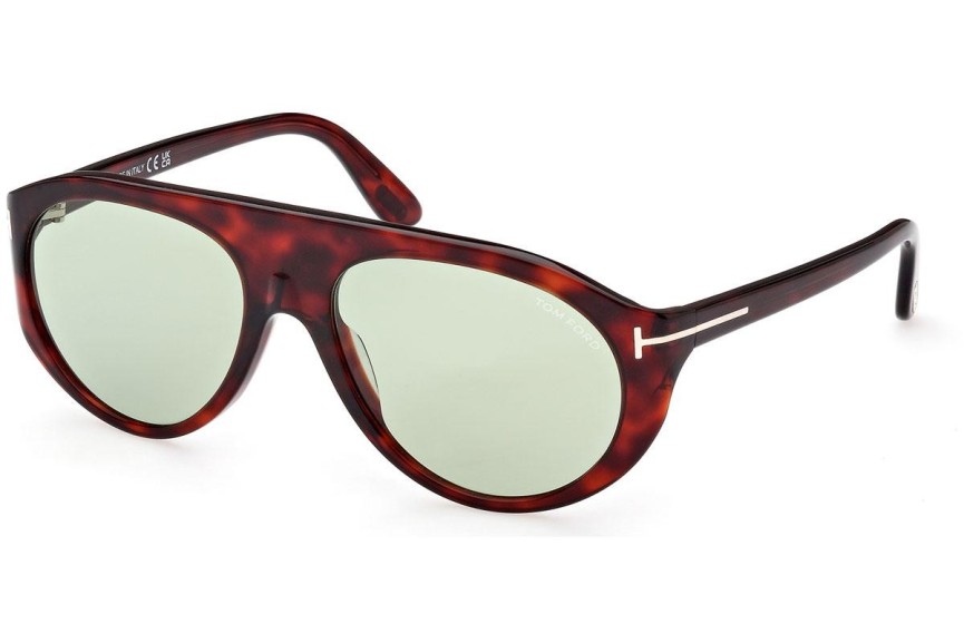 Okulary przeciwsłoneczne Tom Ford FT1001 54N Pilotki (Aviator) Havana