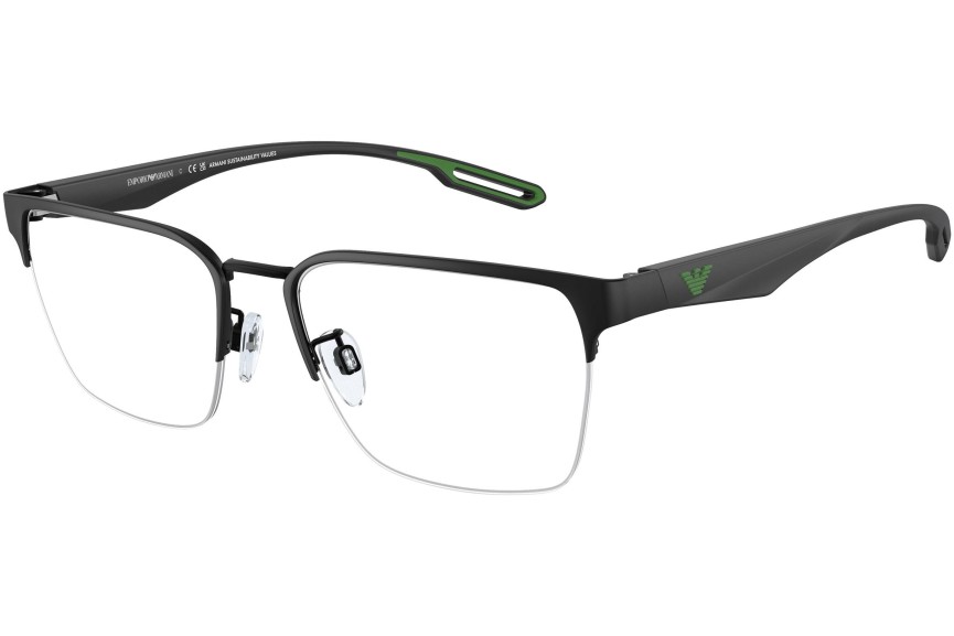 Okulary korekcyjne Emporio Armani EA1137 3001 Kwadratowe Czarne