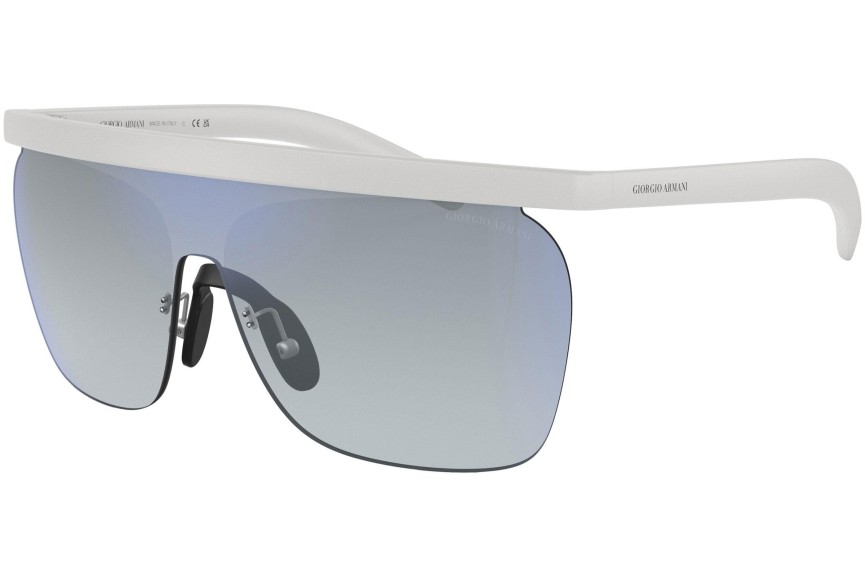 Okulary przeciwsłoneczne Giorgio Armani AR8169 5344D6 Pojedyncze | Shield Białe