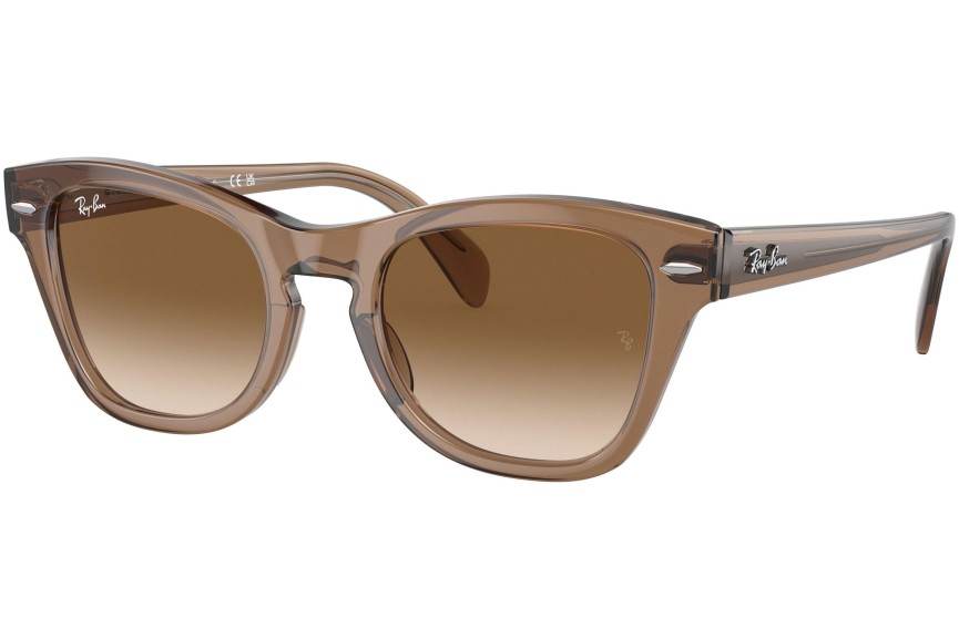 Okulary przeciwsłoneczne Ray-Ban RB0707S 664051 Kwadratowe Brązowe