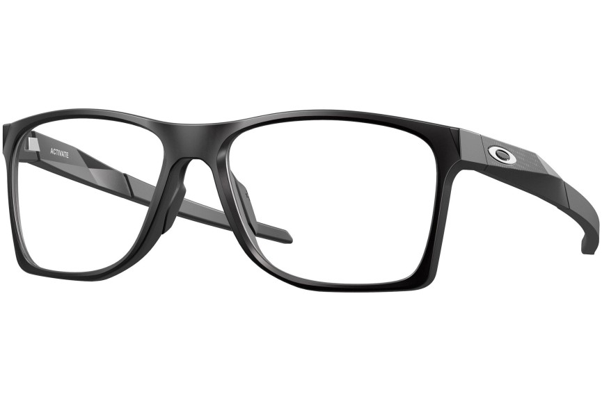 Briller Oakley Activate High Resolution Collection OX8173-07 Firkantet Sort