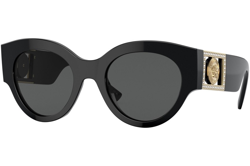 Okulary przeciwsłoneczne Versace VE4438B GB1/87 Okrągłe Czarne