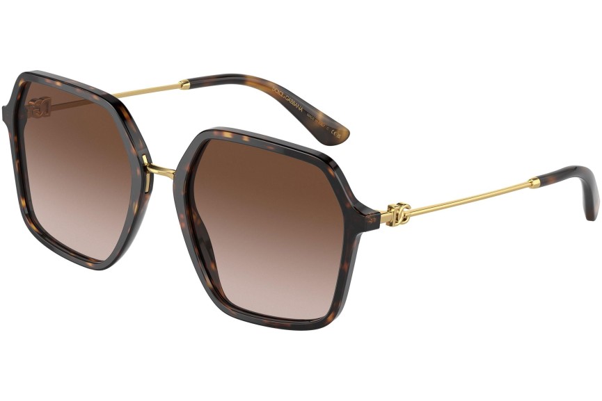 Okulary przeciwsłoneczne Dolce & Gabbana DG4422 502/13 Kwadratowe Havana