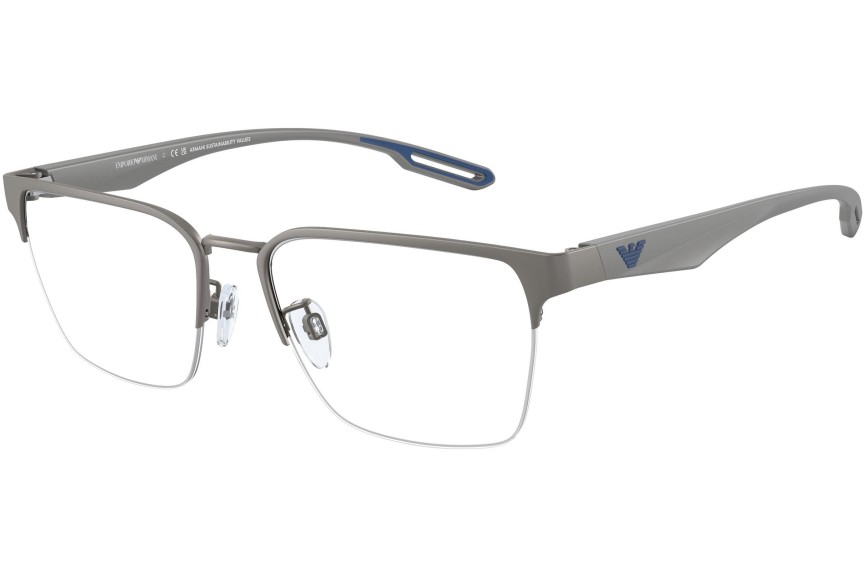 Okulary korekcyjne Emporio Armani EA1137 3003 Kwadratowe Srebrne