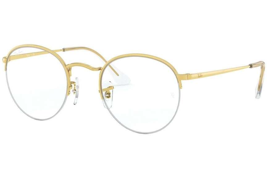 Okulary korekcyjne Ray-Ban Round Gaze RX3947V 3086 Okrągłe Złote