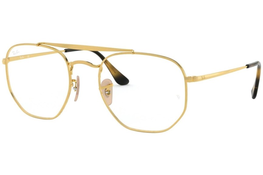 Okulary korekcyjne Ray-Ban The Marshal RX3648V 2500 Kwadratowe Złote