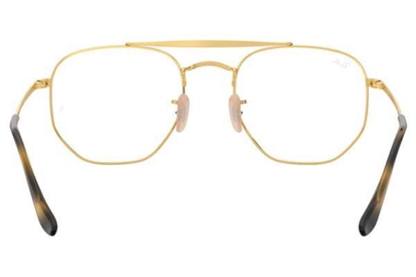 Okulary korekcyjne Ray-Ban The Marshal RX3648V 2500 Kwadratowe Złote