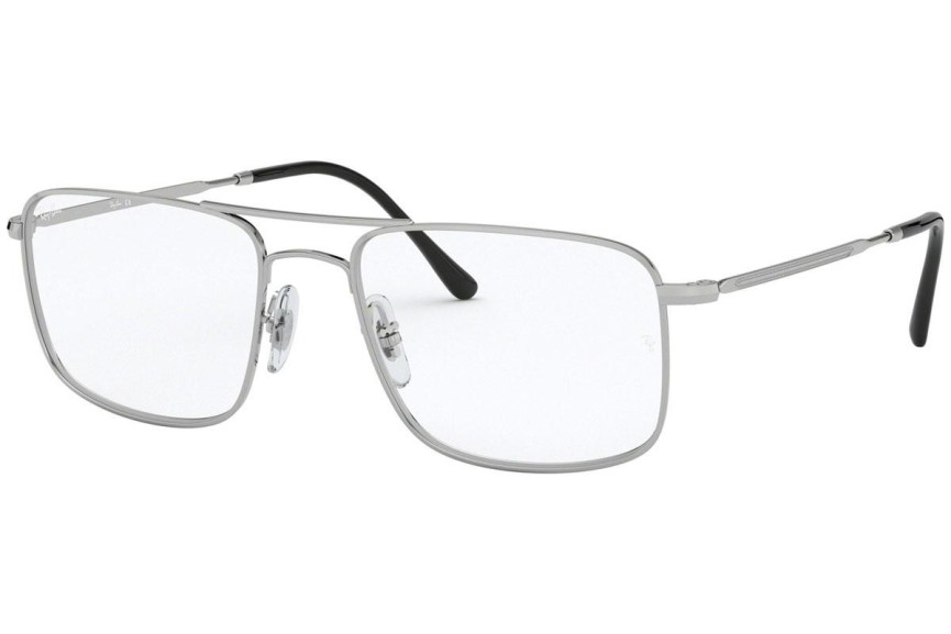 Okulary korekcyjne Ray-Ban RX6434 2501 Kwadratowe Srebrne