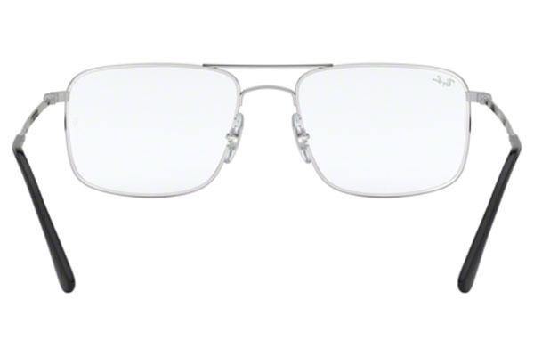 Okulary korekcyjne Ray-Ban RX6434 2501 Kwadratowe Srebrne