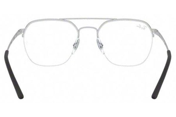 Silmälasit Ray-Ban RX6444 2501 Kulmikkaat Hopea