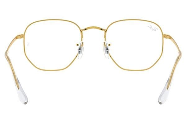 Briller Ray-Ban Hexagonal RX6448 3086 Firkantet Guld