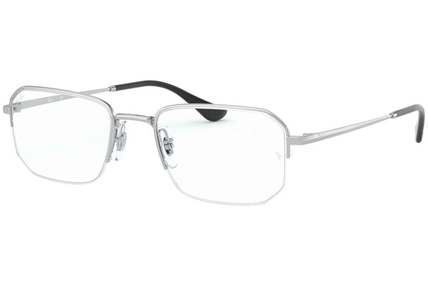 Okulary korekcyjne Ray-Ban RX6449 2501 Prostokątne Srebrne